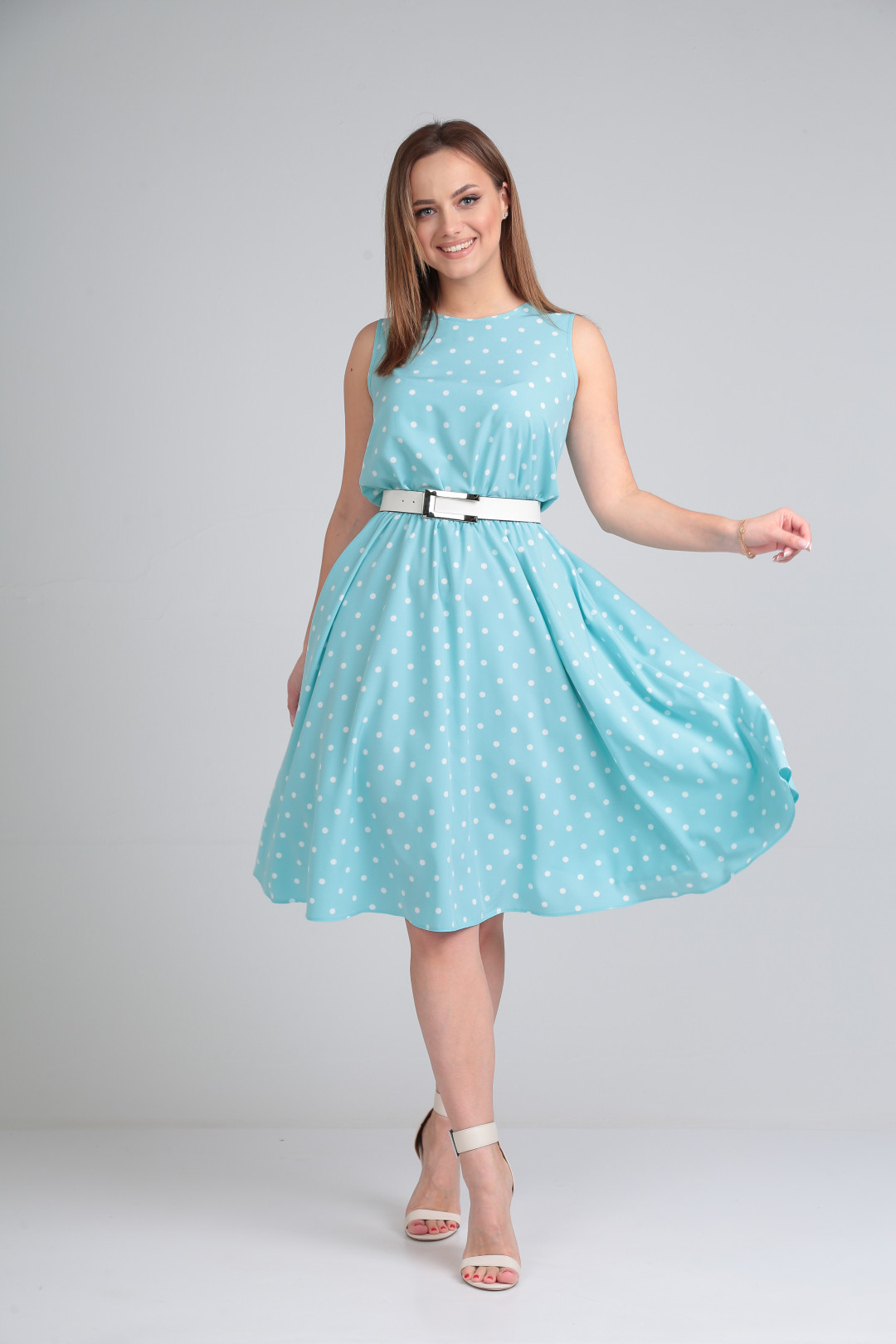Платье LadyLine 544 нежно-голубой